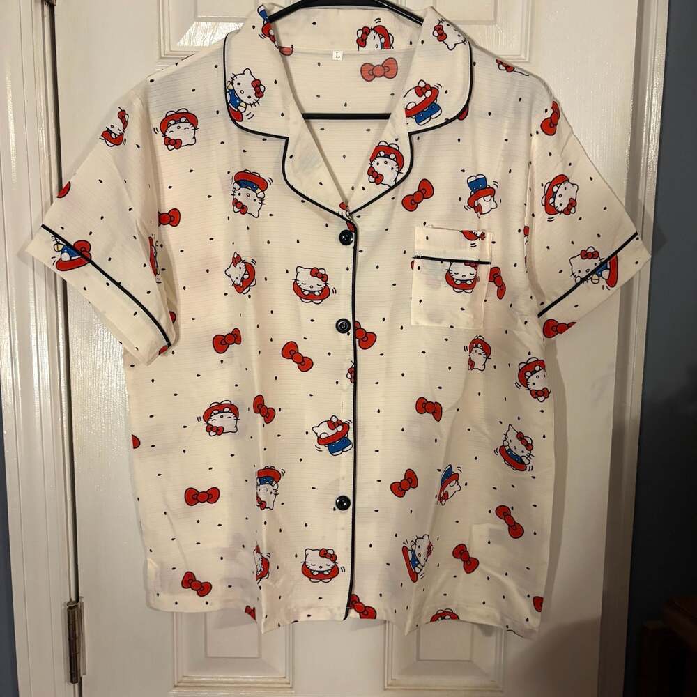 Sanrio Official Characters Summer Short Sleeve Pajamas Set New
